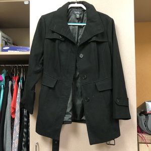 Black Mid-length Winter Coat